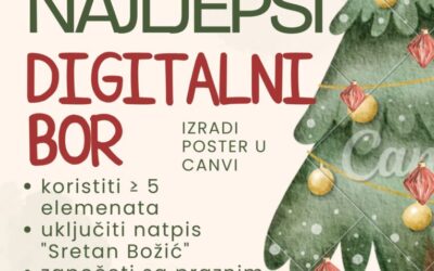 Nagradni natječaj za učenike – Najljepši digitalni bor