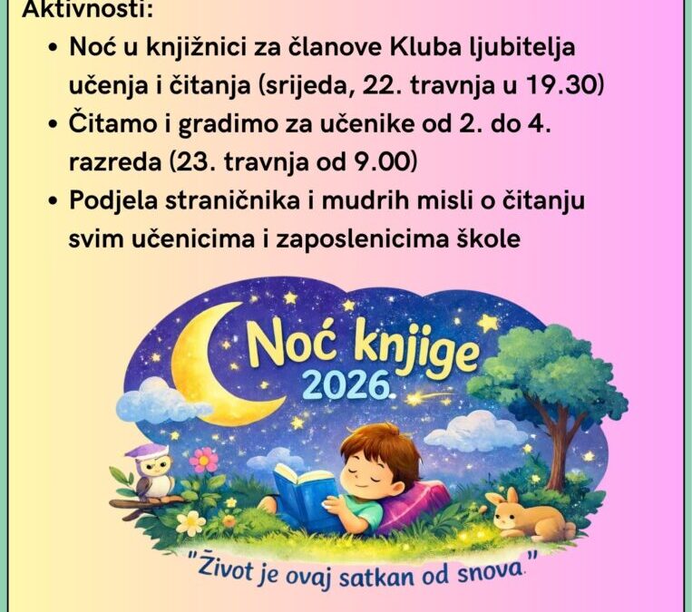 Najava Noći knjige